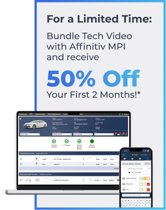Bundle Tech Video with Affinitiv MPI and receive 50% off your first two months